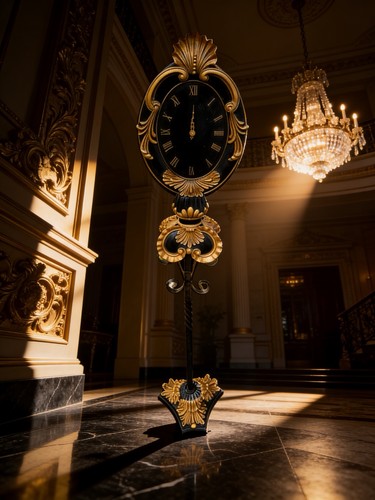 Vintage tall black gold - vintage,